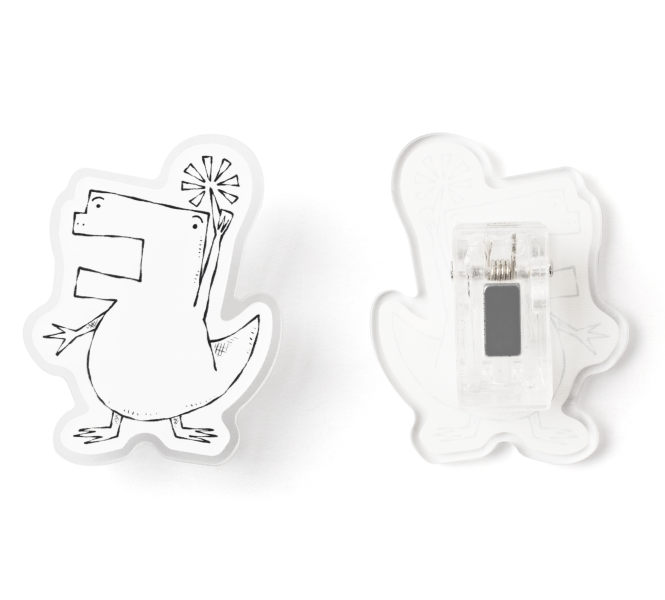 공룡 마그넷 클립